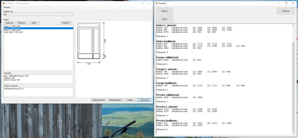 Steel door planning software